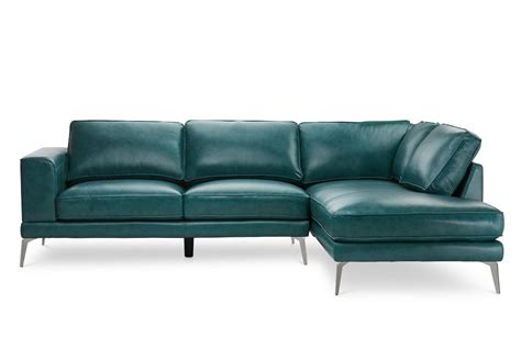 Teal Leather Sectional Sofa Odditieszone