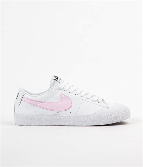 Nike Sb Blazer Low Xt Shoes White Prism Pink Black White Flatspot