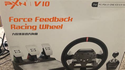 Pxn V Force Feedback Racing Wheel Unboxing Youtube