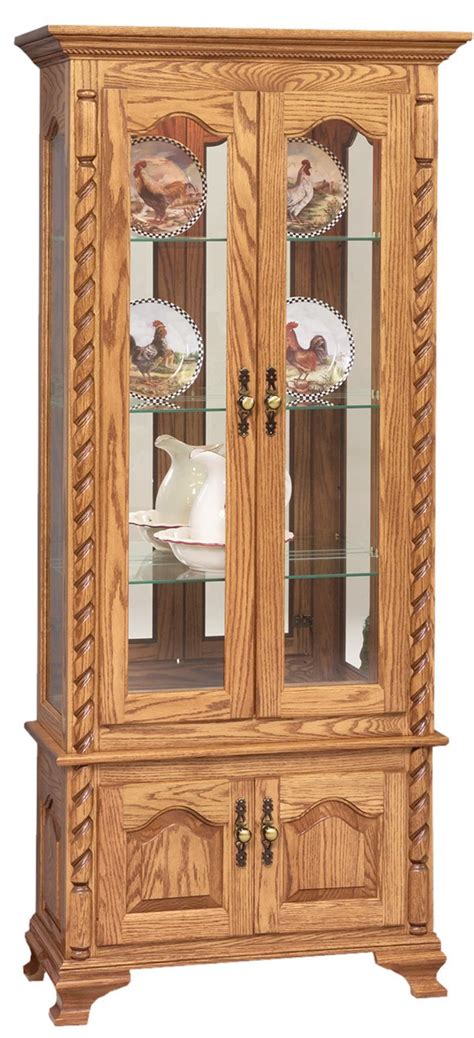 Curio Cabinet With Ropes From Dutchcrafters Amish Furniture