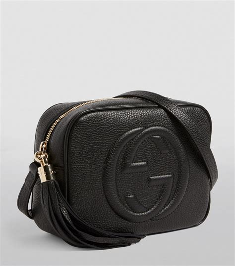 Gucci Black Small Leather Soho Disco Bag Harrods Uk