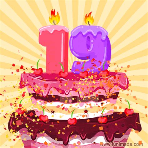 19 is not old it's only a new look of 365 days happy 19th birthday! Happy 19th Birthday Animated GIFs - Download on Funimada.com