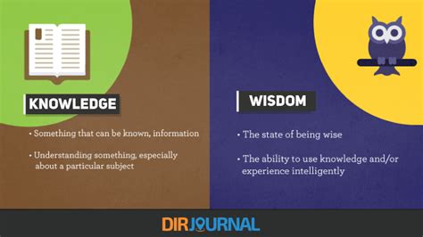 The Difference Between Knowledge And Wisdom Dirjournal Blogs