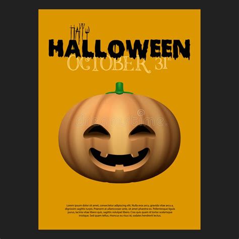 Spooky Halloween Poster Stock Vector Illustration Of Halloween 162542005