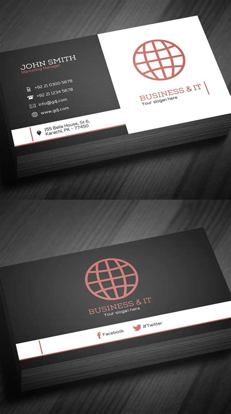 There is a template to which you can upload a personal or family photo from your computer or choose one of the many images available on the site. Free Business Cards PSD Templates - Print Ready Design ...