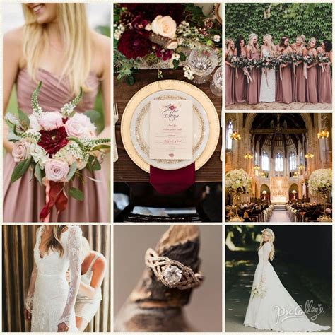 Wedding Dusty Rose And Burgundy Dusty Rose Wedding Pink And
