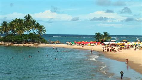 Secluded Spot At Encanto Beach In Salvador Bahia Brazil Stock Footage Video 2677655 Shutterstock