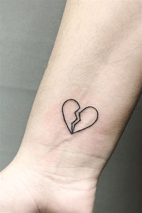 Broken Heart Tattoo Designs For Women