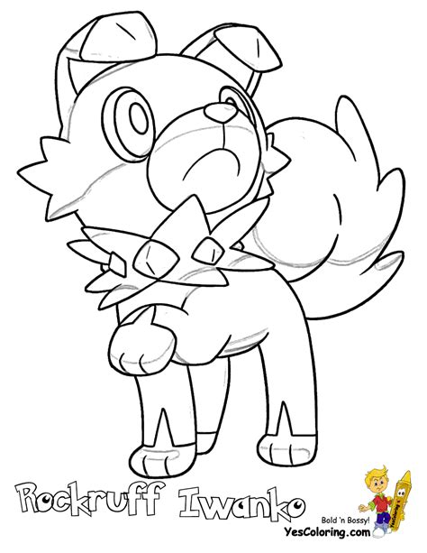 Pokemon coloring pages midnight lycanroc evolution music: Shining Pokemon Sun Coloring...Hoopa 720 - Mareani 747 At ...