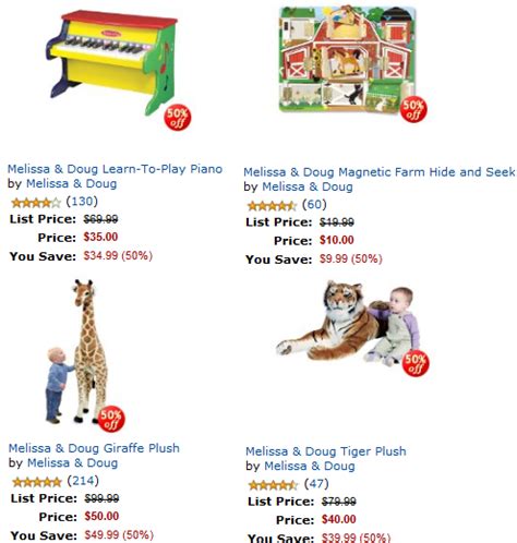 Amazon Gold Box Deal Of The Day 50 Off Melissa And Doug Toys