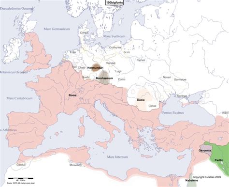 Euratlas Periodis Web Map Of Europe In Year 100
