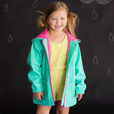 Girls Mint Rain Jacket Anziehsachen Anziehen