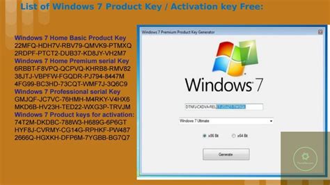 Window 7 Home Premium 64 Bit Product Key Generator