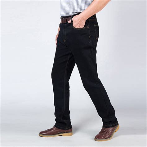 The 2017 Mens High Waisted Jeans Stretch Male Xl Fat Long Black Jeans