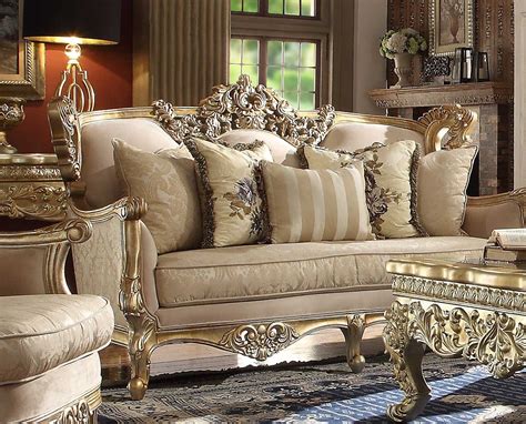 Hd 04 Homey Design Upholstery Living Room Set Victorian European