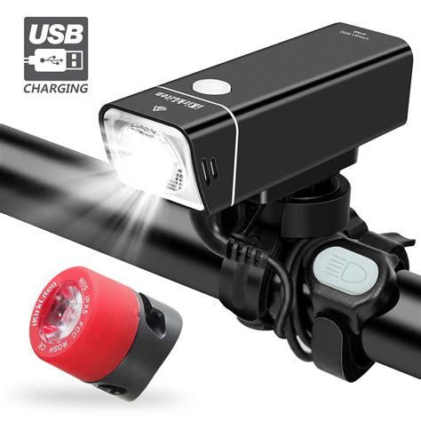Usb Rechargeable 1000 Lumen Led Bike Front Light High Bright 6 Hours