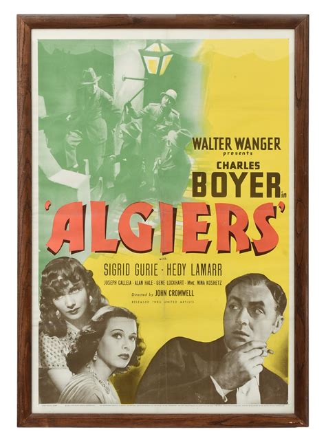Lot Algiers Movie Poster 1938
