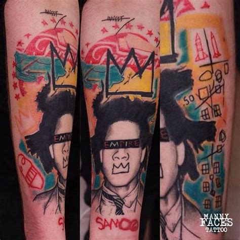 Jean michel basquiat crown (62x45cm), canvas, poster free p&p. #wip #basquiat… | Tatoo, Tatuagem