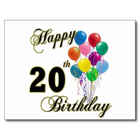 Happy 20th Birthday Clipart 20 Free Cliparts Download Images On