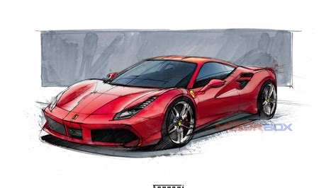 Risultati Immagini Per Ferrari Disegni Car Drawings