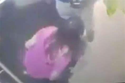Couldnt Hold It Disgusting Moment Woman Is Caught On Camera Weeing In Lift As Man Watches