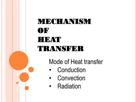 Ppt Mechanism Of Heat Transfer Powerpoint Presentation Free Download