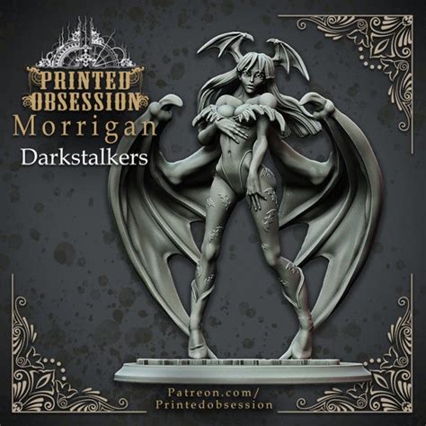 Morrigan Darkstalkers Succubus Miniature Unpainted Resin Etsy
