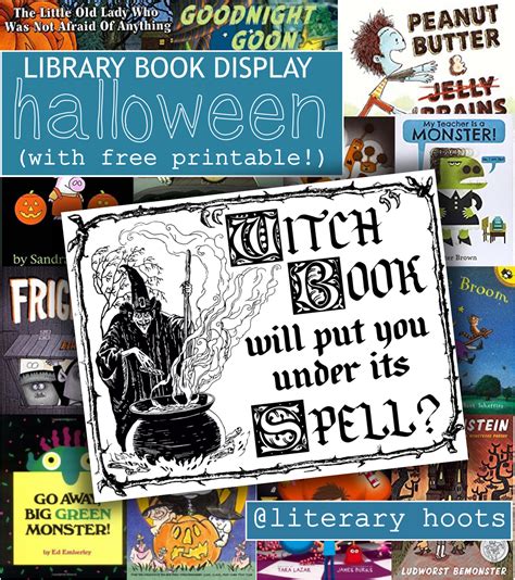 Literary Hoots Halloween Library Display And Book List