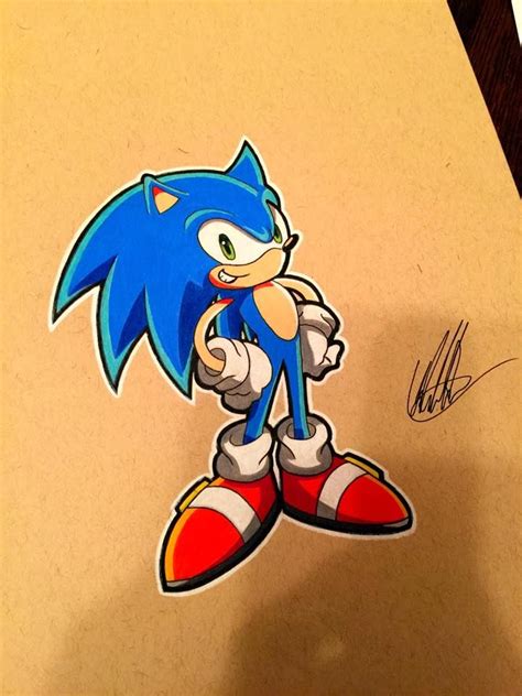 Sonic Drawing By Chrisclarkeart Facebook Sonic Sonic Interesting