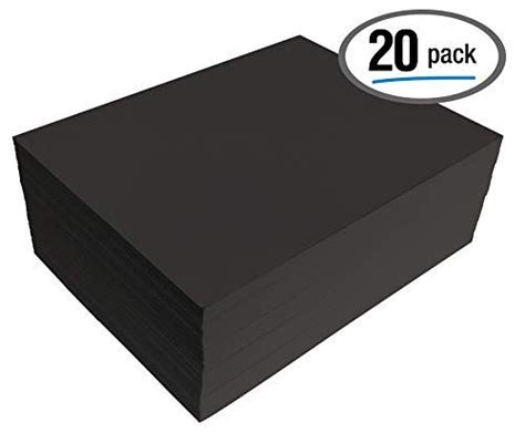 Black Eva Foam Sheets 20 Pack 6mm Extra Thick 9 X 12 Inch By Better