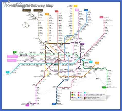 They sometimes have the old trains with the extra light on each trailer. Shanghai Subway Map - ToursMaps.com