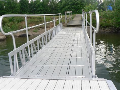 Aluminum Gangway With Anti Skid Decking Lakelife Boating Wooden