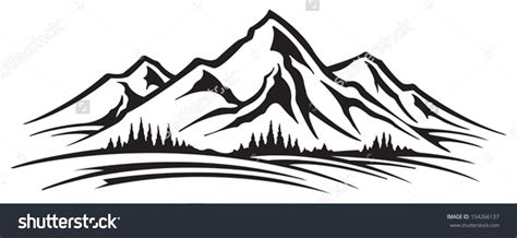 9 Mountain Clipart Black And White Preview Mountains Clip Ar