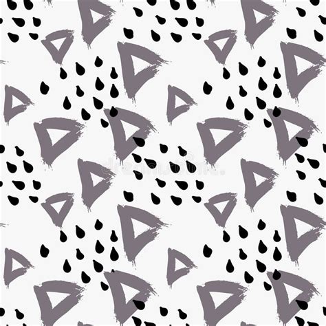 Abstract Gray Triangle With Dots Stock Vector Illustration Of