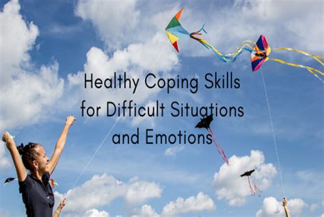 Healthy Coping Skills For Difficult Situations And Emotions Nutrition Line