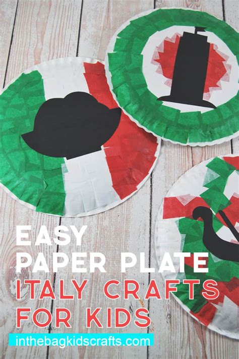 Italy Craft For Kids With Free Template • In The Bag Kids Crafts