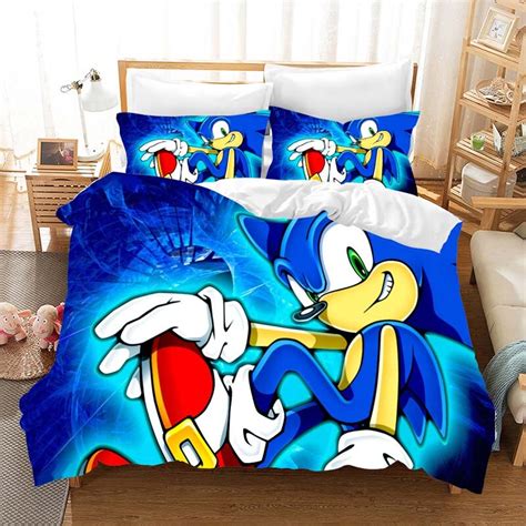 Anime full size comforter set. Sonic-The-Hedgehog-Anime-Bedding-Set-4 (Duvet Cover ...