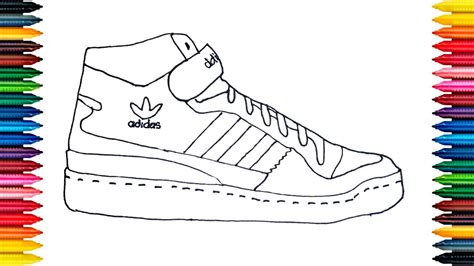 Adidas Sneaker Coloring Pages
