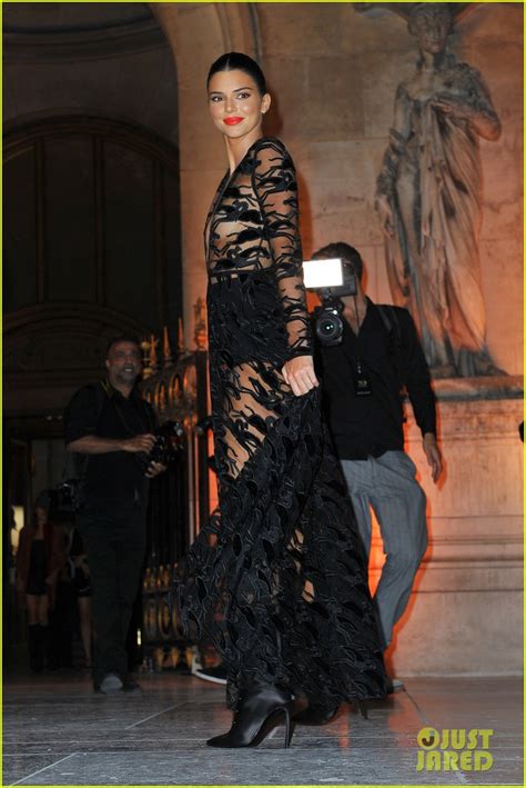 Kendall Jenner Wears A Sheer Dress For An Event In Paris Photo 4144800 Kendall Jenner Sheer