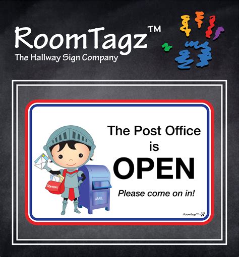 Custom Post Office Hallway Sign By Roomtagz School Signs Elementary