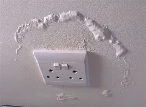 Maybe you would like to learn more about one of these? Wall Paint bubbling around plug point - DoItYourself.com ...