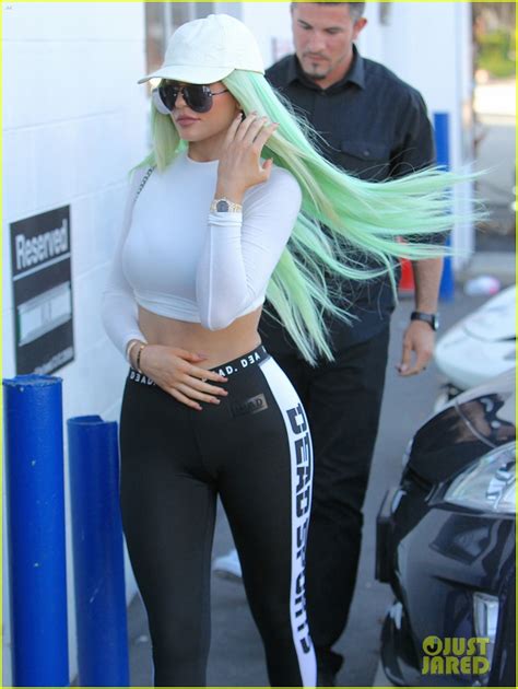 Full Sized Photo Of Kylie Jenner Wears Two Midriff Baring Outfits In