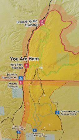 Overnight use in paria canyon, buckskin gulch, and wire pass is limited to a combined trail head entry total of no more than 20 persons per day. Trail head map - Picture of Wire Pass Trail (Buckskin ...