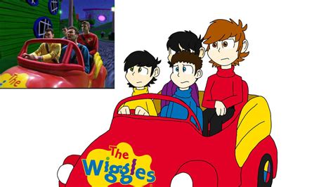 The Wiggles Driving In The Big Red Car By Nashiothepenguin On Deviantart