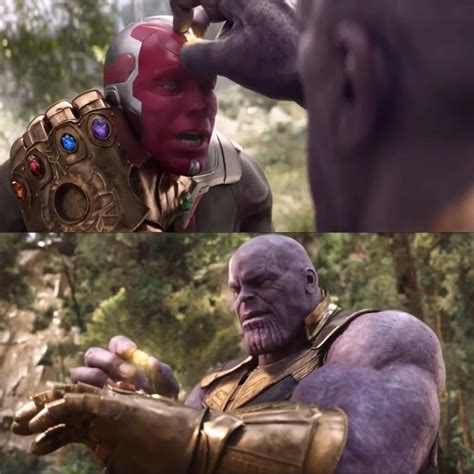 Thanos Taking The Last Stone In Infinity War Rmemetemplatesofficial