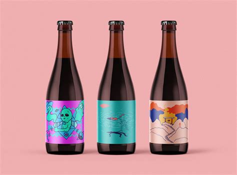 Three Funky Beer Designs A Gorgeously Minimalist Booze Bottle Eye