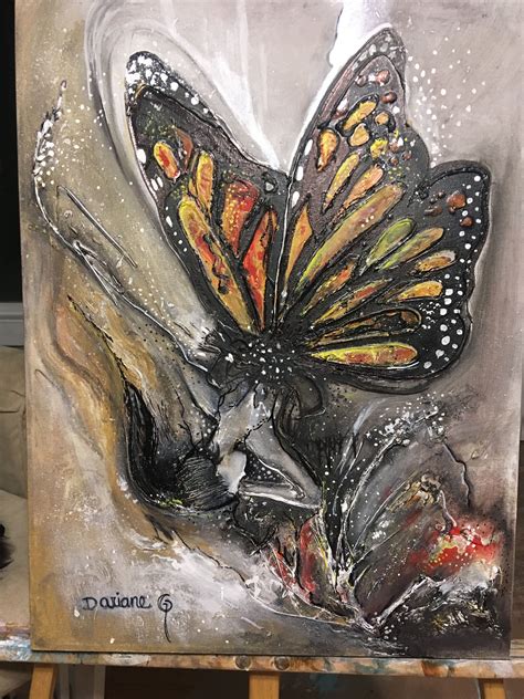 Mariposa En Oleos Butterfly Art Painting Black Art Painting