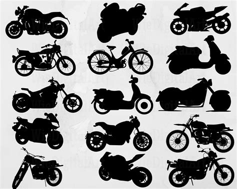 Motorcycle Svg Motorcycle Silhouette Motorcycle Svg Bundle Motorcycle