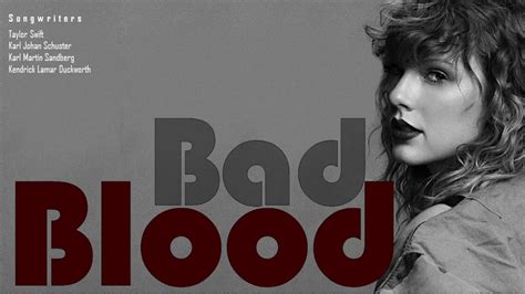 Bad Blood Taylor Swift Lyrics Youtube