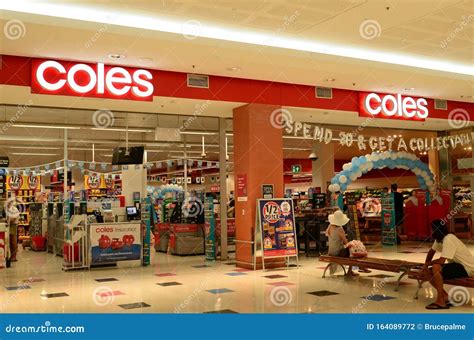 A View Of A Coles Supermarket In Darwin Australia Editorial